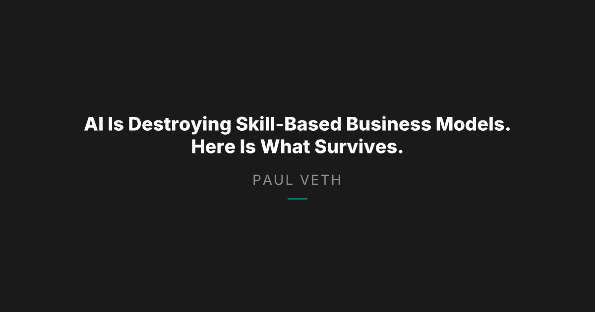 AI Disruption 2026: Identity Is the Last Business Moat