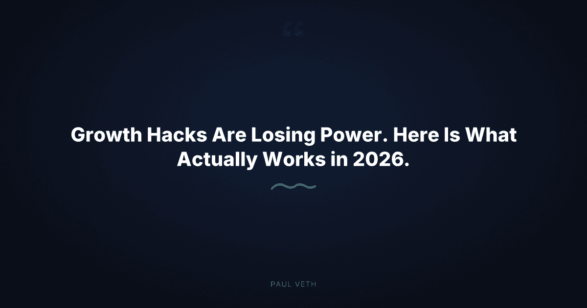 Growth Hacks Are Dead: What Actually Drives Performance in 2026
