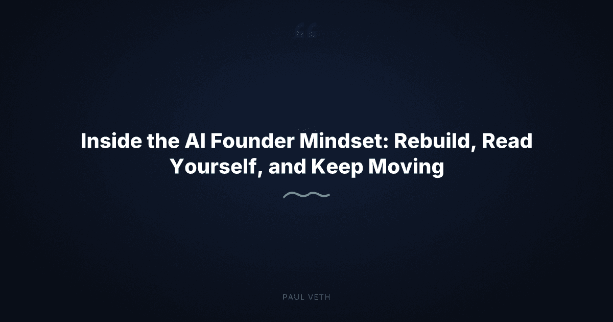 How AI Founders Stay Ahead by Rebuilding What Already Works