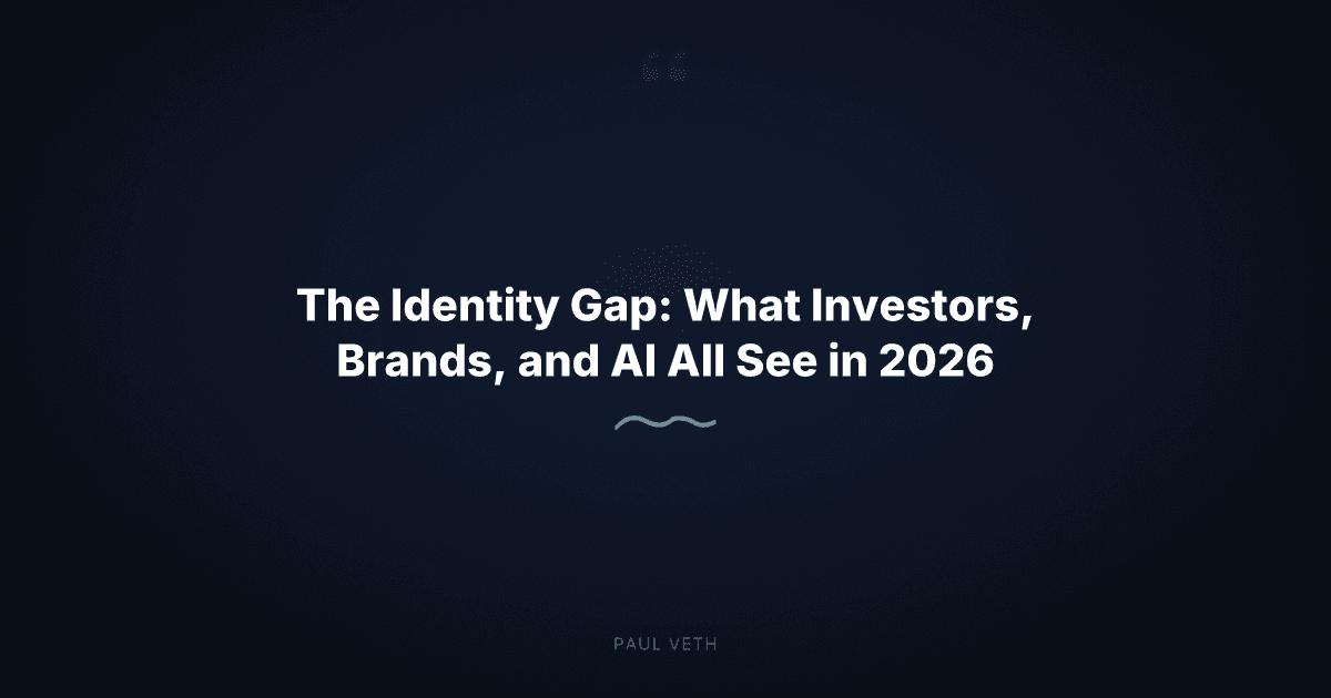 The Identity Gap: What Founders Get Wrong in 2026