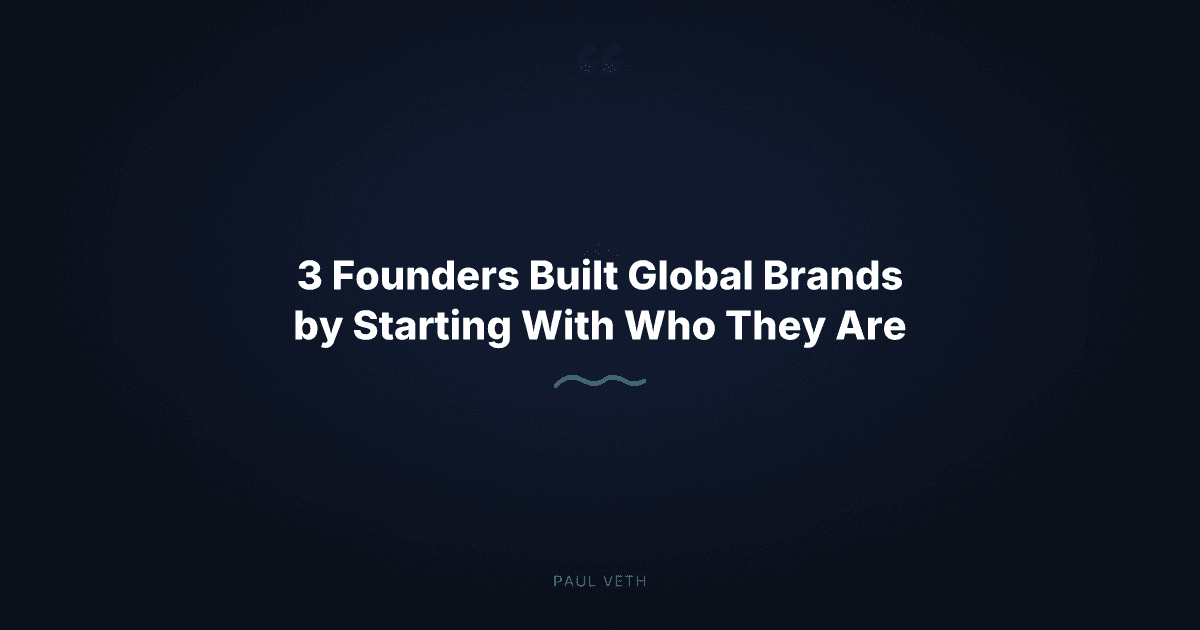 Identity-Led Brand Building: 3 Founders Who Refused to Fit a Mold