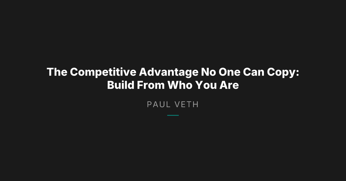 Identity Over Execution: Why Your Standards Beat Strategy