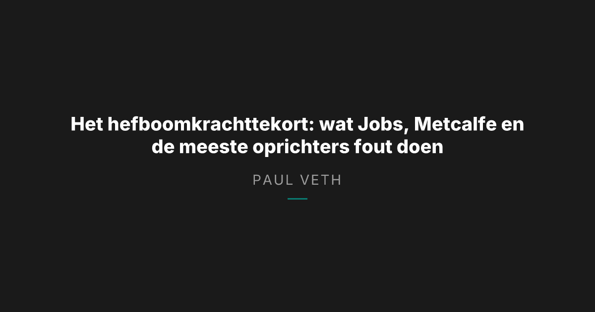 Hoe oprichters die vanuit identiteit bouwen hefboomkracht creëren die anderen missen