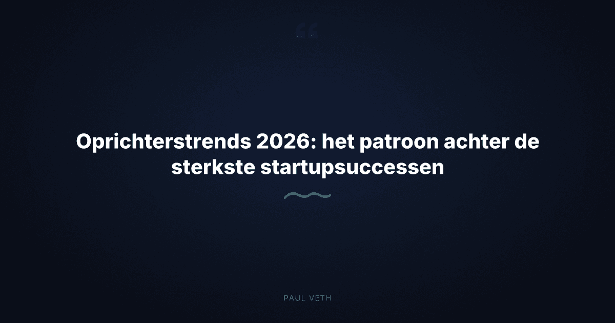 Oprichterstrends 2026: identiteit, AI en bouwen vanuit wie je bent