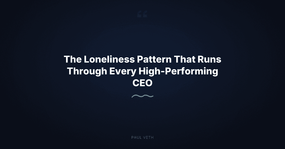 How Successful CEOs Actually Cope With Being Alone at the Top